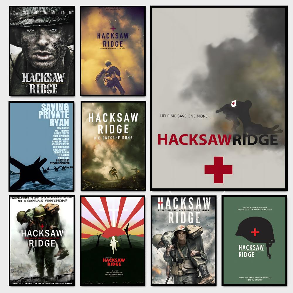 Hacksaw - Pôster de filmes retrô de guerra